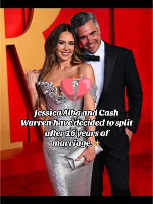 Jessica Alba and Cash Warren have decided to split after nearly 17 years of marriage.✨ #new #like #girlwholove2gossip #fyp #trending #viral #celebritygossip #jessicaalba #cashwarren #celebritybreakups 