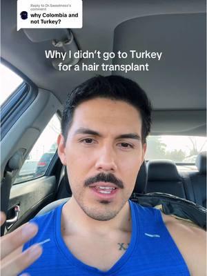 Replying to @Dr.Sweetness why I didn’t go to Turkey for a hair transplant 👀 #hairtransplant #hairtransplantsurgery #malepatternbaldness #hairloss #hair #hairjourney #balding #bald #androgenicalopecia 