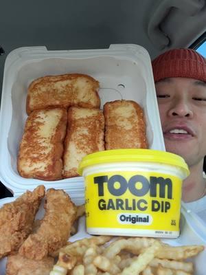 TOOM Original Garlic Dip available at Costco @TOOM Garlic Dips #garlic #chickentenders #mukbang 