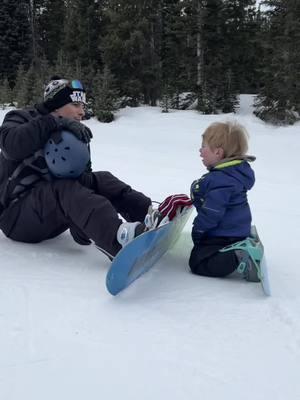 Here is your sign to take your toddler snowboarding!! #motivation #snowboarding #todlersoftiktok #todlerlife #snow #funnyvideo #fyp 