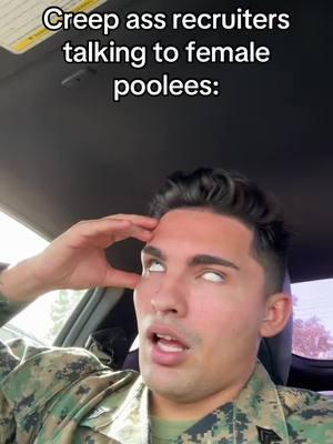 Some of these recruiters be slipping through the cracks🤢 #chocolatechipface🍪 #fyp #4yp #fypシ゚viral #viralvideo #miltok #military #militarylife #usmc #marines #navy #army #airforce #spaceforce #crayola #crayon 