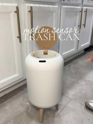 Upgraded my half bath with this motion sensor trash can. #homeimprovement #bathroommakeover #motionsensor #handsfree #homeliving 