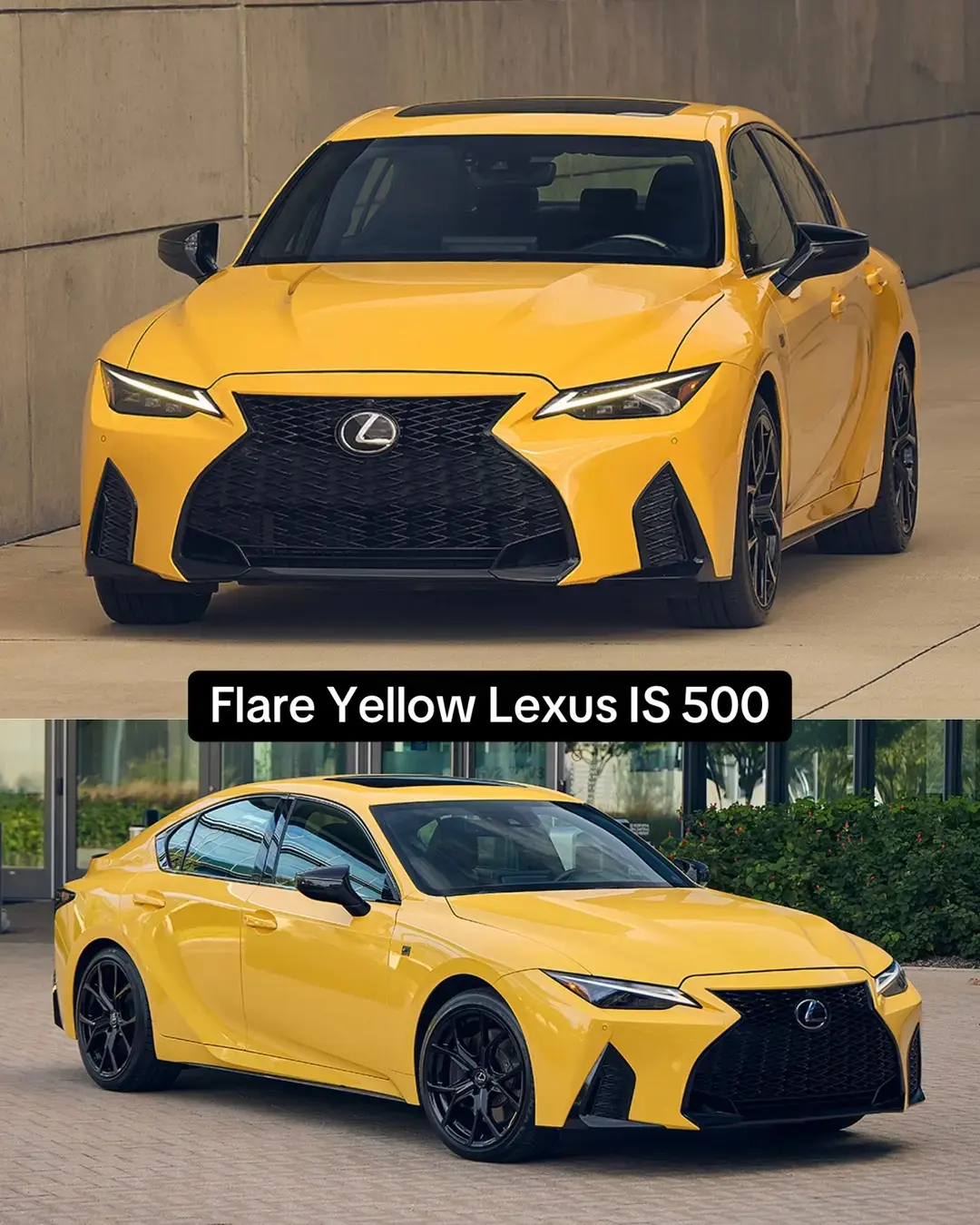 💛🖤 Limited to 180 units! Flare Yellow 2025 @Lexus IS 500 Special Appearance Package with new 19 inch BBS Wheel Design! #lexusis #lexususa #lexusofconcord 