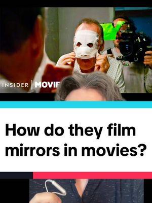 Every mirror you see on screen is not what it appears to be 🤯 There are several techniques that Hollywood uses to hide the camera. If you wonder how mirrors work in movies, this is the three ways that it works. Sometimes it’s good old fashioned VFX and CGI, other times it’s something much simpler. #movies #vfx #cgi #behindthescenes #moviemagic #marvel #marvel #wicked #animation #notherobot #greenscreen 