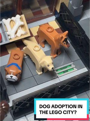 Replying to @biggestblueyfan1 dog adoption center in the LEGO city? #lego #dogsoftiktok #legoanimals #legocity 