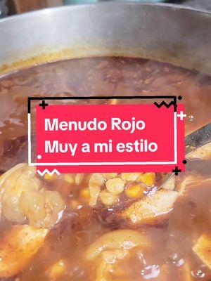 Respuesta a @santyealmanza Aqui les dejo de nuevo la receta del Menudo Rojo muy a mi estilo 😋🥰 #fyp #menudorojo #viral #recetas #parati #comidamexicana #viralvideo #Recipe 