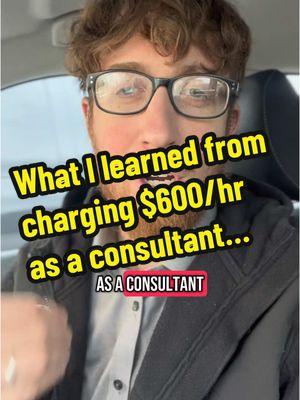 What I learned about business from charging $600 an hour as a consultant. #SmallBusiness #smallbusinessowner #businessowner #profitability #management #leadership #systems #businessconsulting #businessconsultant  