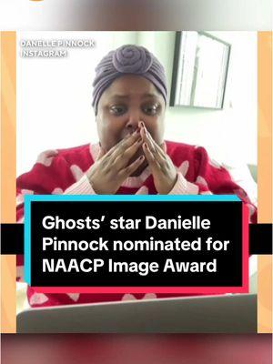 Danielle Pinnock nominated for Outstanding Supporting Actress in a Comedy Series at the NAACP Image Awards for her work on #Ghosts, shared her emotional reaction to the news on social media. #daniellepinnock @GHOSTS 👻 