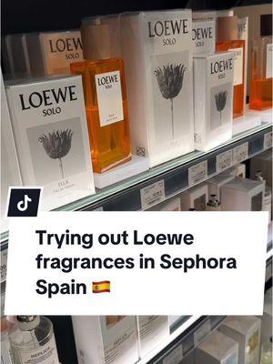 Replying to @cassiepaige_ @LOEWE’s fragrances are ones I’ve yet to try so when I saw the entire lineup at @sephora in @SEPHORA España in Spain, you know I had to choose a few to smell—And some of them really surprised me! First up was the scent White Magnolia. This one had more sour-sweet top notes that melt into a subtle gourmand finish—it’s soft but memorable. Next I smelt Earth. She was fresh, clean, and a bit herbaceous—super easy to wear and feels luxe, but not a standout for me. Air was sharp, crisp, and citrusy with a powdery musk at the end—super fresh and light! Aqua caught me off guard—it’s powdery, aquatic, and fresh. She felt sophistry but Solo Ella Elixir was the one that completely blew me away. Bright citrus, creamy coconut, and a hint of vanilla. She was warm, fresh, and a little sexy—a perfect balance for me personally! Wifey and I both loved this one so we had to buy it! 😂 It’s my first Loewe fragrance beauty queens! And I’m really saving her for summer. Can’t wait to wear her in the warmer months! What about you all beauty queens, have you tried Loewe scents? Which one is your fave? 👀 #beauty #fragrance #fragrancetok #loewe #sephora #luxuryfragrance 