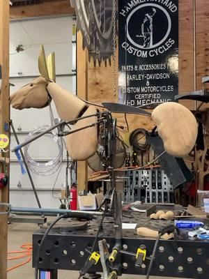 Now it’s onto finishing the body of the kinetic sculpture guitar display of a flying Pegamule for Mule @muleresonatorguitars  #kinetic #resonatorguitar #metalart #art #metal #handmade #sculptures #metalsculpture #metalwork #metalartist #artist #welder #weldart #automata #fabrication #weld #metalworking #metalartwork #custom #handcrafted #artwork #metalfab #scrapart #artistsoninstagram #steelart #engineering #artworks #weldlife #maker #makersgonnamake