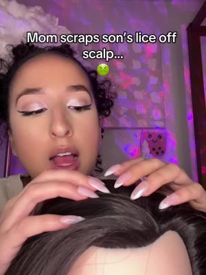 Like omg why did I have kids … #asmr #asmrhairplay #fyp #hairplay #asmrhairbrushing #asmrscalpcheck #asmrscalp #asmrsatisfying #satisfying #asmrforsleep #hair #asmrhairscratching 