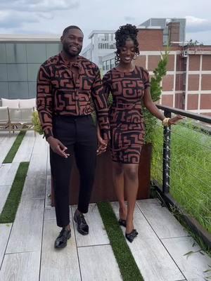 Take date night to the next level with a matching African Inspired Fit  #africaninspiredfashion #africanprintfashion #africanfashionbrands #matchingoutfits #machingoutfits #datenightfit