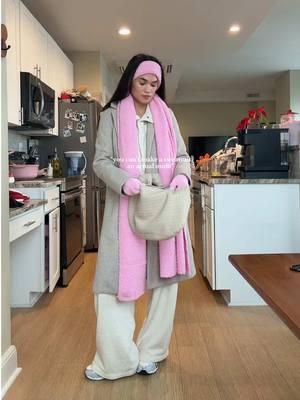 COZY IN PINK 💗 and that’s on being comfy and cute! some outfit inspiration for the cold weather❄️ sweat set: @aerie  jacket: @ZARA  pink accessories: @SKIMS  shoes: @ASICS  bag: @anthro  video inspo @Conner Babcock🧸   #sweatset #matchingset #cozy #cozyoutfit #cozyoutfits #outfitinspo #OOTD #outfitideas #outfitoftheday #skims #zarajacket #skimsreview #winterfashion #winterootd #cozyvibes 