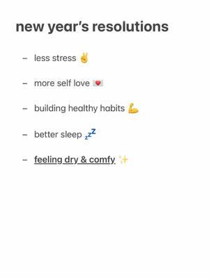 This year is looking comfier already. What would you add to the list? #thinx #periodtok #newyearnewme #resolutions