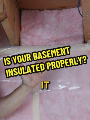 Cold Basement? Here's how to insulate it properly. #homrenovision #homediy #homeinsulation 