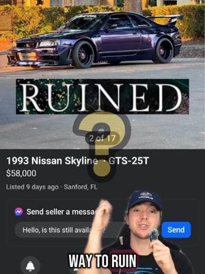 Did he ruin his Nissan Skyline R33? #r33 #r33gtr #r33skyline #r34gtr #r34 #r34skyline #pandem #rb26 #rb25 #jdmcars #jdmlife #jdm #cartokhub #cartoks #cartok #carss 