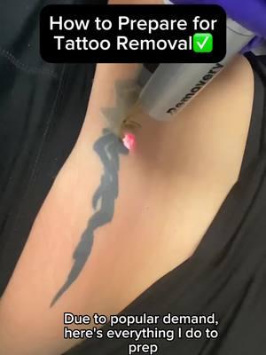 How to prep for your tattoo removal treatment!✅ Drop all your removal questions in the comments below. Ready to get started? Click the link in our bio to find a studio near you🔗 #removery #tattooremoval #lasertattooremoval #tattoo #tattoos #fading #tattoofading #tattooartist #tattootiktok #tattooart #ustattooremoval #australiatattooremoval #canadatattooremoval #tattoolover #tattoostory #tattooart #tattooremovalspecialists #lasertattooremoval