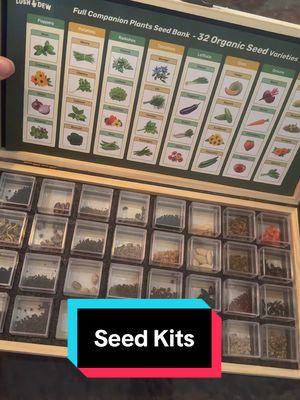 These seed kits are a game changer for gardening! #seeds #seedkits #garden #gardening #gardening #vegetablegarden #flowergarden #lushanddew 