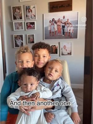 I still can’t believe we have 4 boys!  Andrae prayed for 7 years for a brother and after 6 sisters he finally got one. And they’re best friends for life. And now he has 3 brothers!! No I’m not pregnant but I always wonder if he’ll get more brothers in the future.  #4boys #7girls #family #faith #11kids #blessed #thecollinskids 