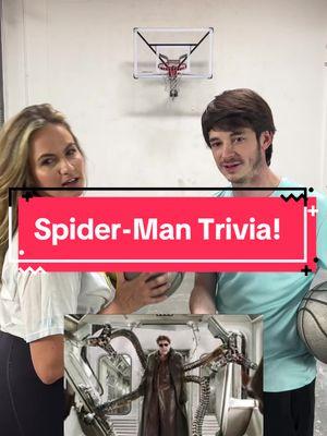 More Spider-Man Trivia with @Jenna Bandy !! #spiderman #spidermangame #basketball #trivia #marvel #marveltok #basketballtok #games