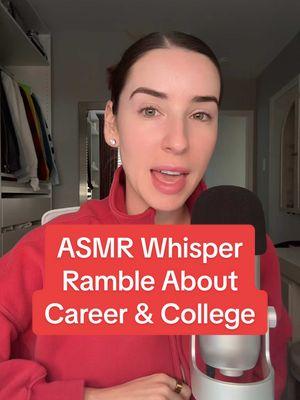 Talk about a ramble .. hopefully this resonates with some! #asmr #whispering #ramble #college #careeradvice #womenempowerment #relaxingvideos #fyp #blueyetimic #chattyasmr 