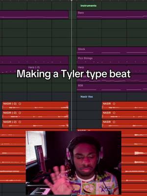 Sang some freaky vocals and put a beat on it #foryou #originalmusic #tylerthecreator #nasirscott 