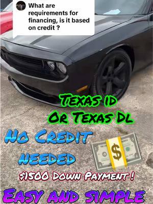 Replying to @Rafael Robles #downpayment #español #buyherepayhere #inhouse #buyhere #nocredit #nodriverslicense #texas #houston #pasadenatx #cardealership #1000 #galveston #carros #fun #usedcars #cars #todos #2024 