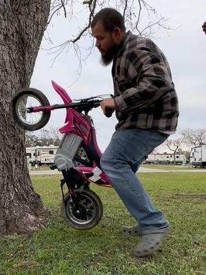 When your childhood dreams come true #kidsdirtbike #dadofthree #girldad #weeee #kidonadirtbike #funny #fyp #fulltimervliving