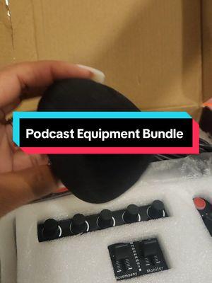 All your podcast and live gaming equipment in 1! Very affordable! #podcast #bundle #2025 #microphone #condenser #mix #fy #fyp #affordable #juststarting #goals 