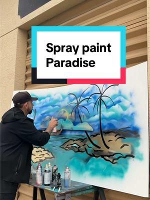 I had an extra sheet of Masonite canvas measuring out at 8 foot long. So I decided to do a #mural using #SprayPaint creating a #Paradise #PalmTree design #Pete koza metal art #SprayPaints #Timelapse #FYP #Artist #MuralArtist #art #create #howto #canvasart 