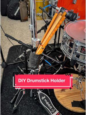 This DIY hack is one that I got from a fellow drum tech and friend, Jonny Fletch.  There are plenty of times that bands do fly dates and travel without all the gear they would regularly use on tour.  And in more situations than you would realize, things get left behind, like a stick bag and sticks, and you have to improvise.  This situation played out in April 2019 when I had to make one of these for Troy Bruner when he was playing with Judah and the lion.  In that situation, I cut up a water bottle and tapped it with gaffer tape. I attached it to the hi-hat stand with gaffer tape, and Troy was good to go.  As you can see, I did a very similar process in this video.  I didn’t have any water bottles at the house, so I used a Diet Coke bottle.  I even left it up overnight on my kit, and it’s still holding on strong.  It may not be the prettiest solution to a problem, but it has proven to work every time I have needed to pull it out of the mental toolbox.  For this reason, we learn these things because we never know when a situation may present itself that it might come in handy!!  What do you guys think? What did you think of the DIY Drumstick holder? Do you think it will be beneficial in a pinch? Leave a comment. Let’s talk about it! Stay creative, and have a great rest of the week. Love you, guys!! Okay. Byeeeee. 🥁🤓👊🏻❤️🙏🏻 — #testabeatdrums #thedrumsultant #drumtuning #snaredrum #snare #drummer #vibe #geartok #drumtok #process #technique #fixxerupper #tuning #sound #CapCut #techtiptuesday #doityourself #tipsandtricks #drumhack #drumsultant #techtip #drumstickholder 