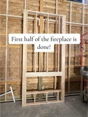 Come back tomorrow to see us start the 2nd half of this 22ft fireplace!🤩  #Barndominium #BarndominiumLiving #DreamHome #CountryLiving #Barndo #homedesign #newlyweds #DIY #firsthome #houseupdate #progress #contractor #construction #selfbuildjourney #selfbuild #married #upstairs #floorplans #buildingourdreamhome #family #series #TikTokSeries #Vlog #doityourself #dayinthelife #dayinmylife #creatorsearchinsights 