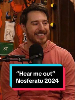 Is 2024 Nosferatu on your "hear me out" list? #horror #deadmeat #podcast #jamesajanisse #chelsearebecca #nosferatu #countorlok #dracula #billskarsgard #hearmeout #cake #smash #vampire #gothic #horrormovies #filmreview #moviereview