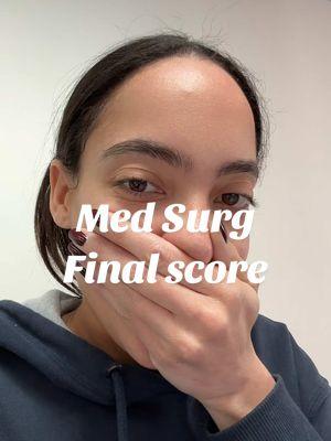 Med Surg 2, I’m coming for ya 👩🏽‍⚕️ #nursingschool #student #student #bsn #absn #nursing #nurse #nursesoftiktok #nursetok #acceleratednursing #acceleratedbsn #acceleratednursingprogram #acceleratednursingschool #absnstudent #bsnstudent #rn #testscore #testscorereveal #testscores #nursingtest #medsurg 