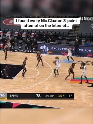 I was lowkey rooting for him the entire time 😂😂 #nicclaxton #brooklynnets #nbamemes #basketball #3pointer 