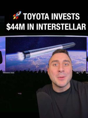 🚀TOYOTA invests $44.4M in Japanese spaceflight company Interstellar Tech! #toyota #technology #rockets #rocket #tech #spaceflight #spacetravel #spacerace #spacex #space #orbit #launch #invest #investing #ces #technews #fyp #elo #spacex #starship Credit: Interstellar Technologies 