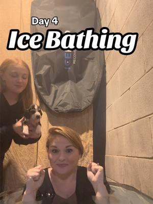 Day 4 Ice Bathing! Made it 3:45 at 50 degrees, so progress is being made! #icebath #icebathnewbie #icebathing #coldwatertherapy #coldwaterimmersion #coldwater #icebathrecovery #icebathbenefits 