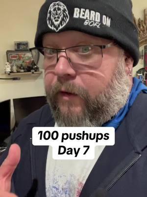 100 pushups day 7 2025! #pushups #pushupchallenge #challengemyself #dailychallenge #100pushups #motivation #exercises #newyearchallenge #hankbob #foryoupage #fyp 