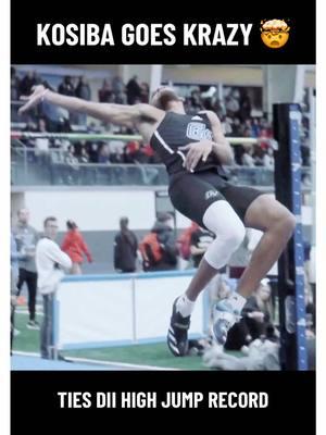 @Eli tied the NCAA DII indoor high jump record of 2.30m (7.55 ft) and set a new GVSU school record… in December 👀 📹 via gsvuxctf/IG #highjump #indoortrack #gvsu 