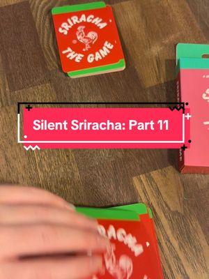 Silent Sriracha: part 11 🤫 (Did you catch the missed pair? 😵‍💫) #game #GameNight #familygames #sriracha #Foodie #asmr 