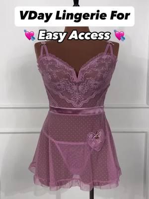 Officially falling head over heels for new Valentine’s Day styles. 💌 Treat yourself to something lacy today! #modelfreelingerie #vdaycollection #easyaccess #crotchless 