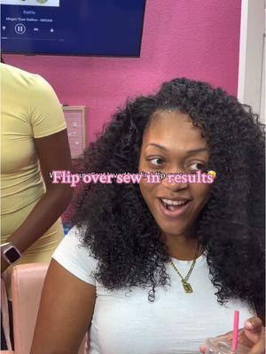 Flip over sew in 🫶🏾🎱 #flipoversewin #flipoverquickweave #satxhairstylist #atxhairstylist #dallashairstylist #houstonhairstylist 