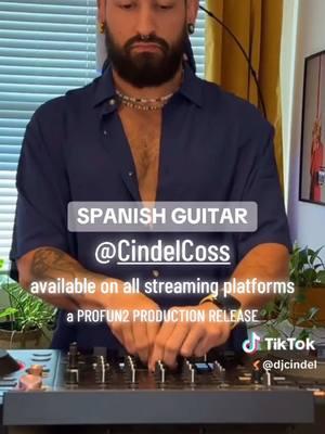 Celebrating the release of SPANISH GUITAR with a clip of the mastermind behind the project @Cindel Coss. AVAILABLE NOW ON ALL STREAMING PLATFORMS. #housemusic #newmusic #afrohouse #tiktokmusic #cindel #organichouse #profun2productions #recordlabel #puertorico 