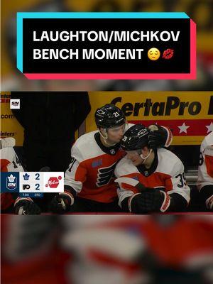 everyone say “aww” #PhiladelphiaFlyers #MatveiMichkov #ScottLaughton #NHL #hockey #blooper 