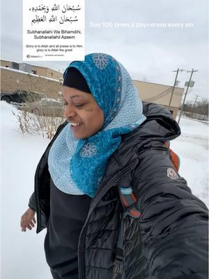 Cincinnati weather….Pizza for dinner and snow for dessert🤣🤣alhamdulillah. Learning my arabic i be forgetting little part may allah make it easy for me and whomever is readying this. Take more walks. #muslimah #muslim #allahisthegreatest #allah #islam #muslimtiktok #tahajjud #mashallah #hijabi #converttoislam #alhamdulillah #islamicreminder 