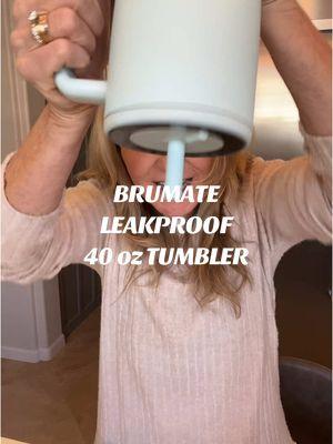 This Brumate LEAKPROOF 40oz tumbler is the real deal. It does not leak!!! #brumatetumbler #tumbler #leakprooftumbler #viraltumbler @BrüMate 