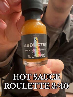 HOT SAUCE ROULETTE 3/40 with my hubs the hot sauce expert #hotsauce #tastetest #hot #spicy #hotsaucechallenge #hotsauces #spicyfood #spicytok