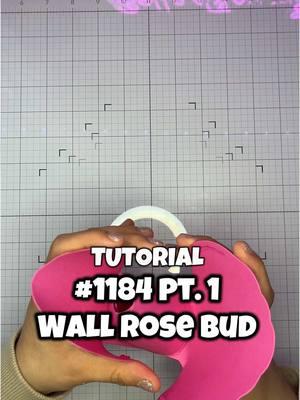 Tutorial for #1184 part 1 wall rose bud #cuttingdies #paperflowers #paperrose #tutorial #mtdiy