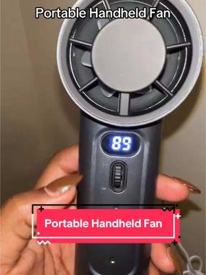 Portable Handheld Fan #hotweather #fan #cooldown #handbeldfan #tiktokshopfinds 