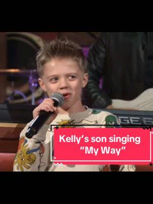 So cute 🥰  #kellyclarkson #kids #music #franksinatra #myway #fyp 